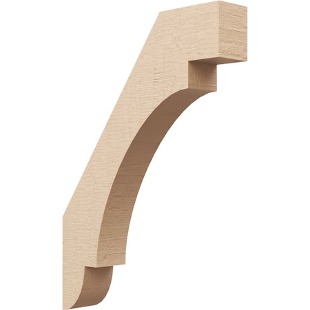 3-inch W X 16-inch D X 22-inch H Aspen Rough Cedar Woodgrain TimberThane Knee Brace, Primed